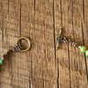 Detail of the Abundant Heart Choker Necklace with Chakra healing crystals