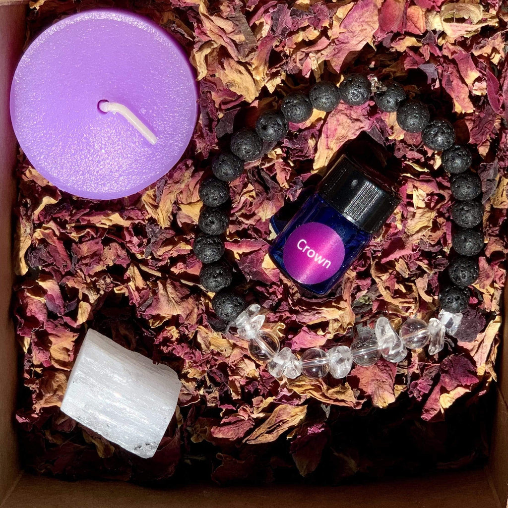 Crown Chakra Healing Crystals Bracelet and Kit