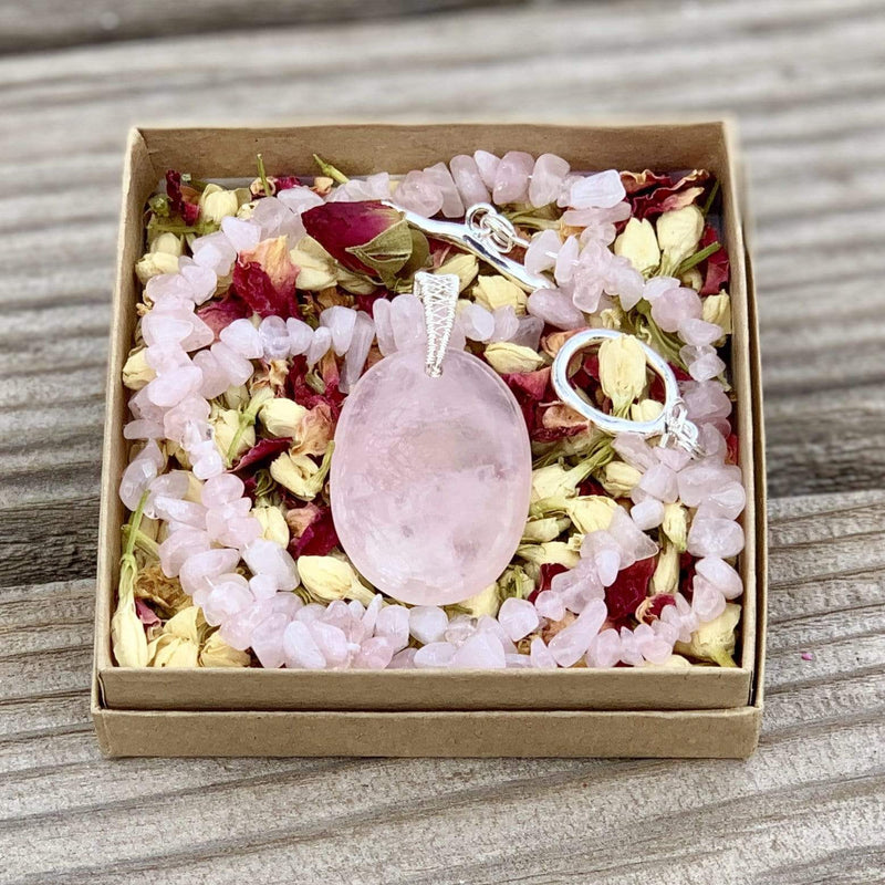 Blooming Love reiki crystals Necklace Box Set