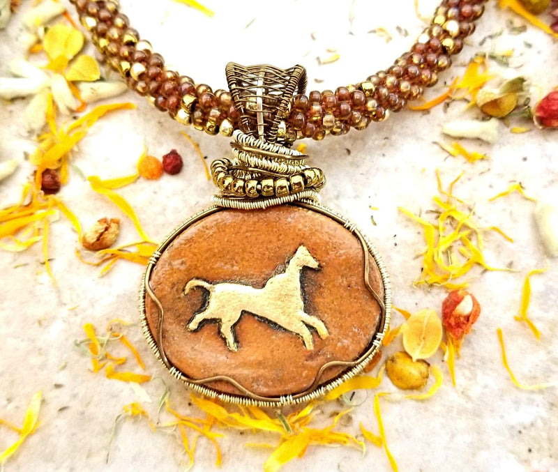 Horse of the Rising Sun Necklace