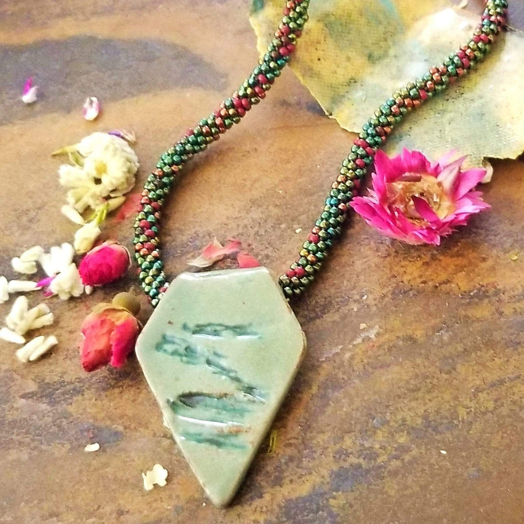 Patina Spear Head Necklace